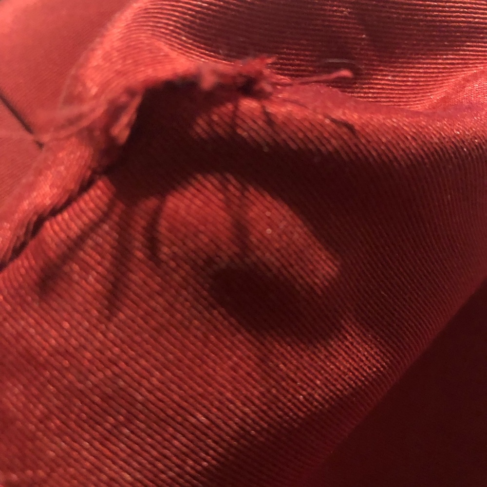 Talbots Red Pebbled Leather HOBO Bag - Picture 12 of 13